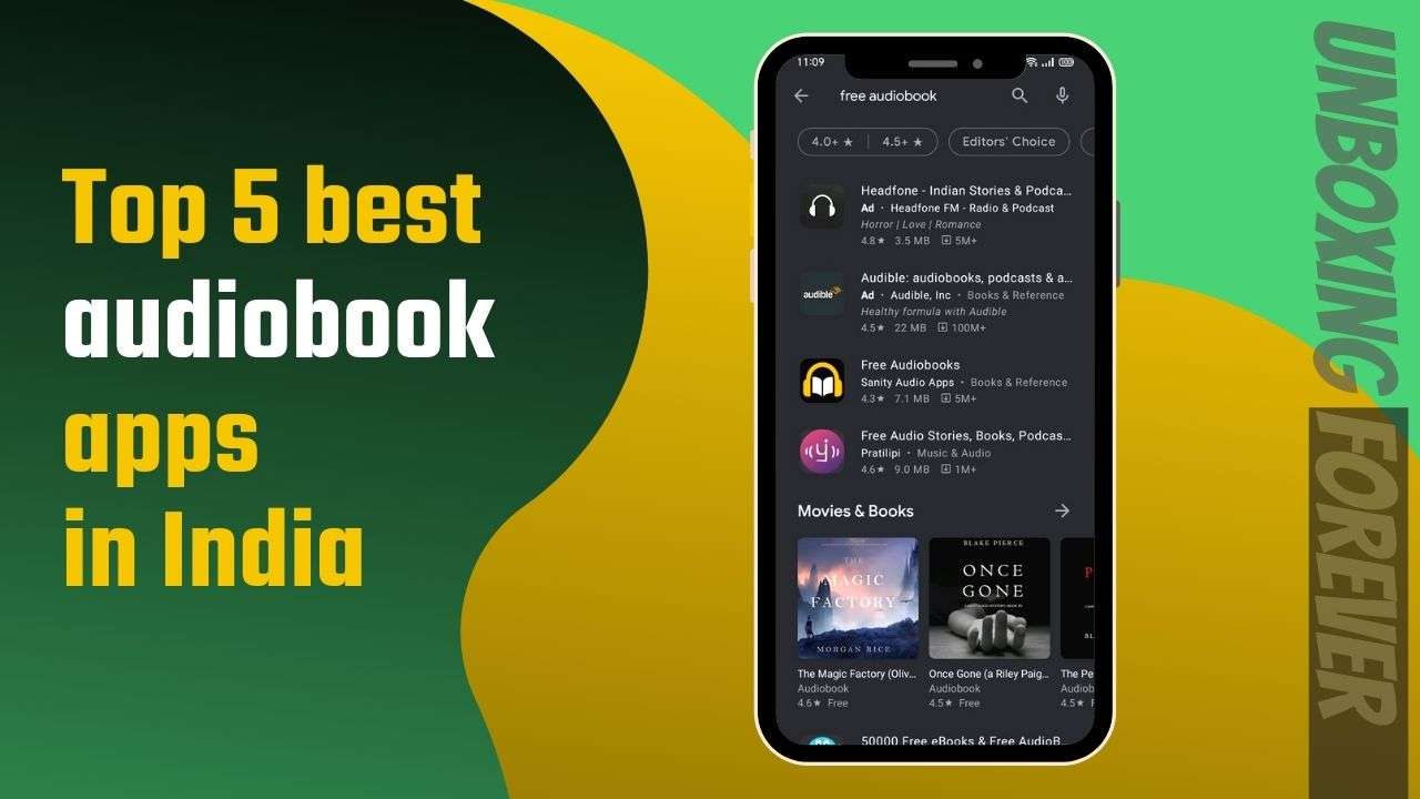 Top 5 best audiobook apps in India